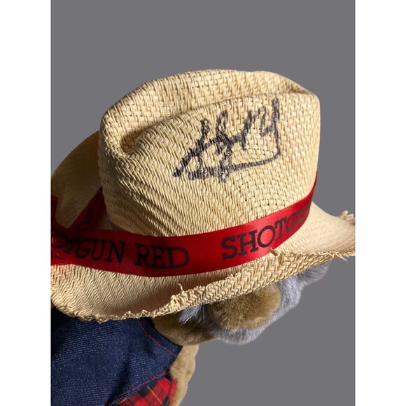 ShotGun Red Plush Doll Grandpa Cowboy Hee Haw Nashville Signed Collectible - Picture 9 of 16